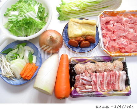 鍋の食材 下ごしらえ 鍋の食材 下ごしらえ 37477937