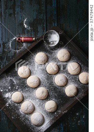Homemade almond cookies 37479442