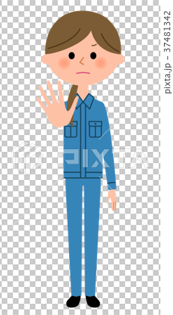 Woman in work clothes 37481342