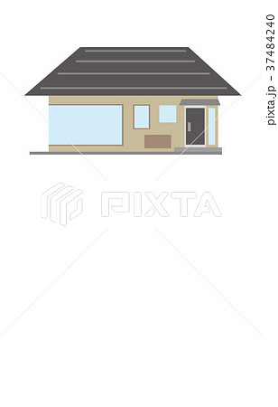 街の建物平屋のイラスト素材 37484240 Pixta