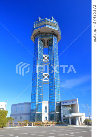 晴天下の銚子ポートタワーの写真素材