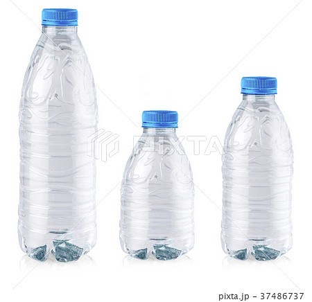 Plastic  bottles isolated on white background. 37486737
