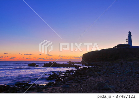 犬吠埼燈台の初日の出 37487122