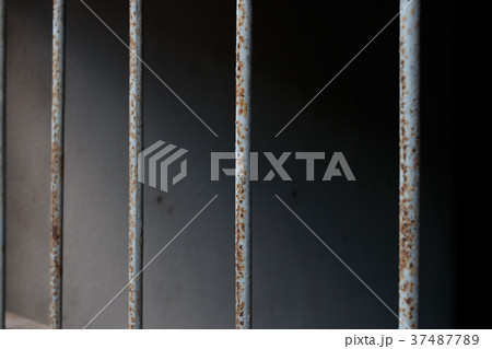iron metal rusty window bar 37487789
