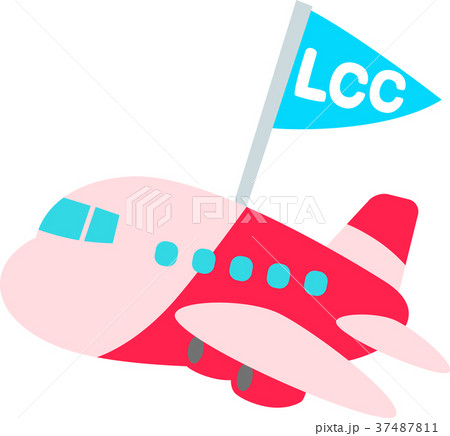 Lcc 格安航空会社の旅客機のイラスト素材