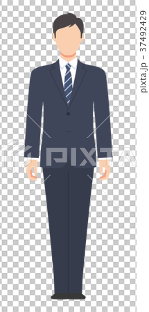 スーツ姿の男性 正面 スーツ姿の男性 正面 37492429