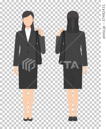 Woman in a suit with a bag 37492431