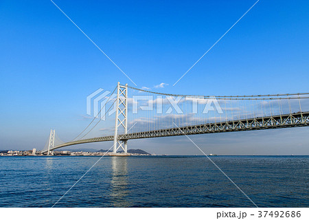 明石海峡大橋 青空 明石海峡大橋 青空 37492686