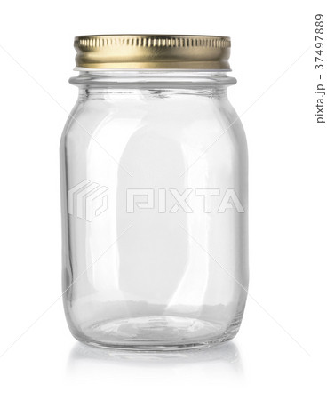 empty glass jar isolated empty glass jar isolated 37497889