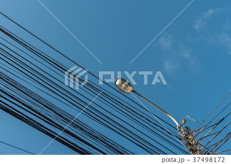 street light, electric spotlight pole 37498172