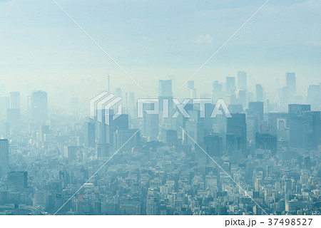モヤに包まれる東京 モヤに包まれる東京 37498527