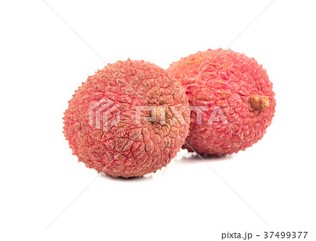 Two lychee fruit Two lychee fruit 37499377