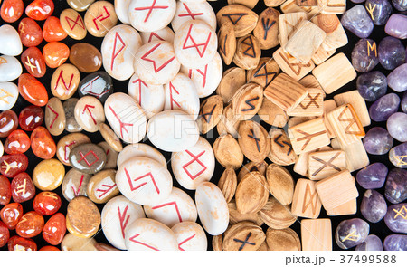 Runes of different materials Runes of different materials 37499588