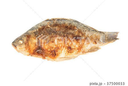 Fried crucian carp isolate 37500033