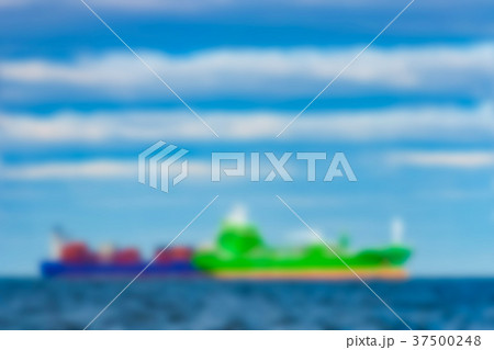 Cargo ship - blurred image Cargo ship - blurred image 37500248
