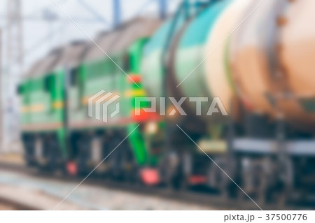 Cargo train - blurred image Cargo train - blurred image 37500776