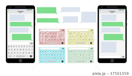 Messenger mobile phone user interface Messenger mobile phone user interface 37501359