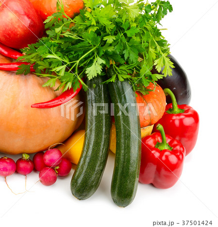 Large collection of useful vegetables and fruits 37501424