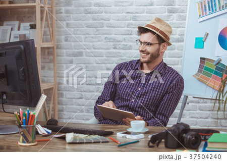 Graphic designer small business home office 37504240