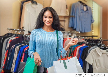 Young person shopping in a mall leisure 37504521