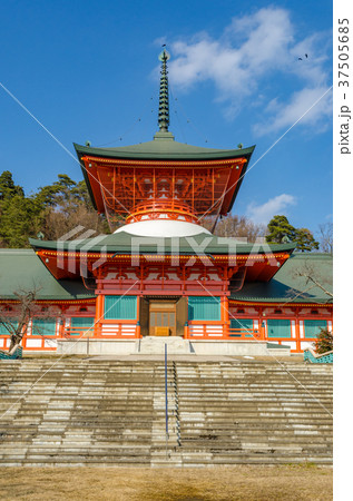 信州の神社仏閣 善光寺雲上殿 長野県長野市の写真素材