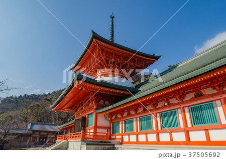 信州の神社仏閣 善光寺雲上殿 長野県長野市の写真素材