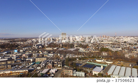 ドローンで上空から撮影した「立川市の街並み」(東京都立川市) ドローンで上空から撮影した「立川市の街並み」(東京都立川市) 37506623