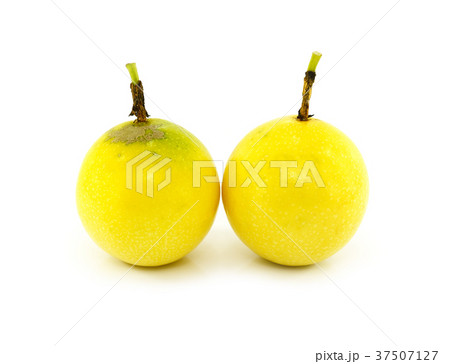 Passionfruit on white background. 37507127