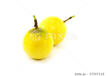 Passionfruit on white background. 37507128