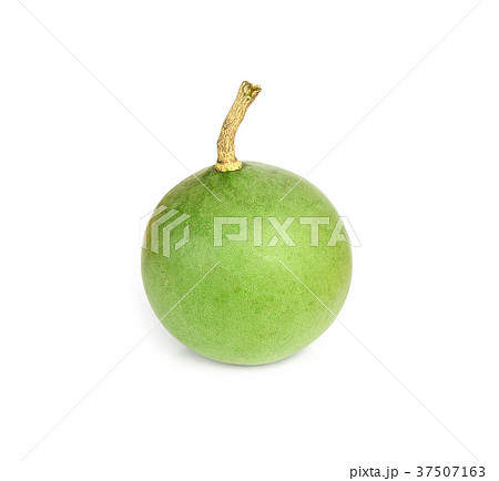 Medicinal Bael fruits on white background. 37507163