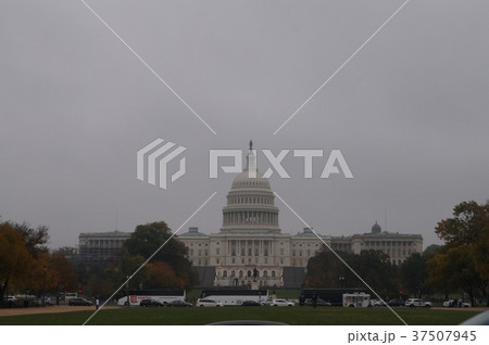 ワシントンのナショナルモールから見た国会議事堂 ワシントンのナショナルモールから見た国会議事堂 37507945