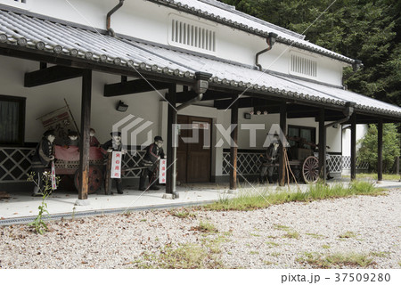 奥播磨かかしの里 兵庫県姫路市安富町関地区 の写真素材