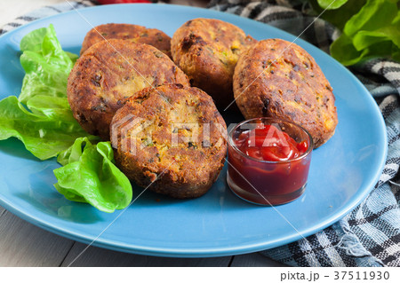 Aloo Tikki or cutlet. Indian snack 37511930