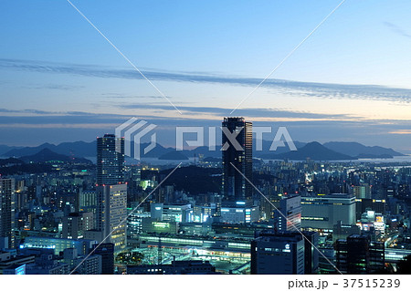 広島駅_夜景 広島駅_夜景 37515239