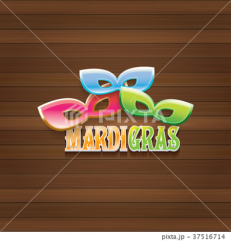 vector new orleans mardi gras carnival label with 37516714