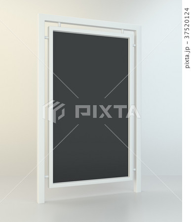 Outdoor blank advertising stand for street. 3d Outdoor blank advertising stand for street. 3d 37520124