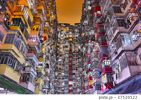香港　夜景　益発大廈 37520522