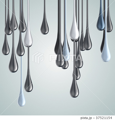 3D white and black glossy paint drop blobs 3D white and black glossy paint drop blobs 37521154