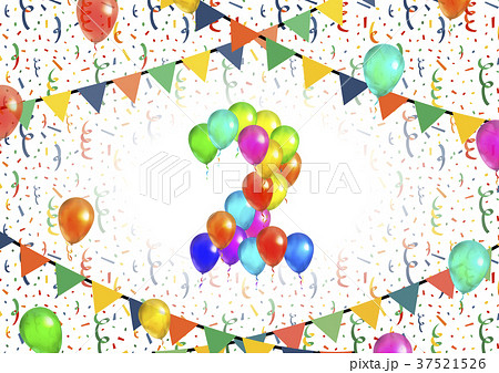 Number two made up from bright colorful balloons 37521526