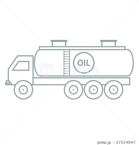 Stylized icon of the oil tanker/fuel tanker 37524047