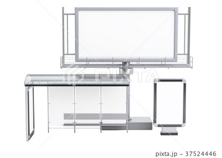 Outdoor empty advertising billboard Outdoor empty advertising billboard 37524446