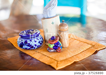 Mexican dishes. Healthy breakfast in outdoor cafe Mexican dishes. Healthy breakfast in outdoor cafe 37526890