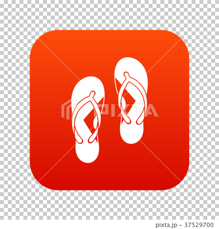 Flip flop sandals icon digital red 37529700