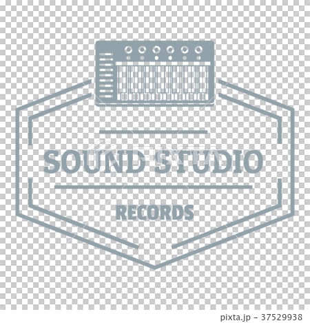 Sound studio logo, simple gray style-插圖素材 [37529938] - PIXTA圖庫