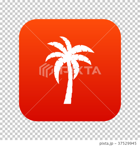 Palm icon digital red 37529945