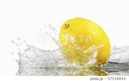 Lemon with splashing water Lemon with splashing water 37530043