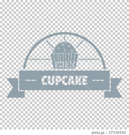 Cupcake logo, simple gray style Cupcake logo, simple gray style 37530593