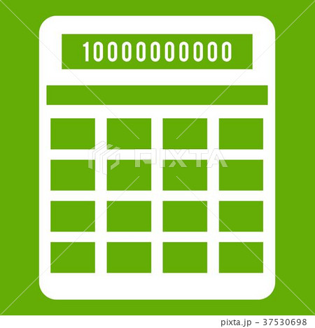 Calculator icon green 37530698