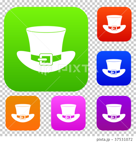 Top hat with buckle set color collection 37531072