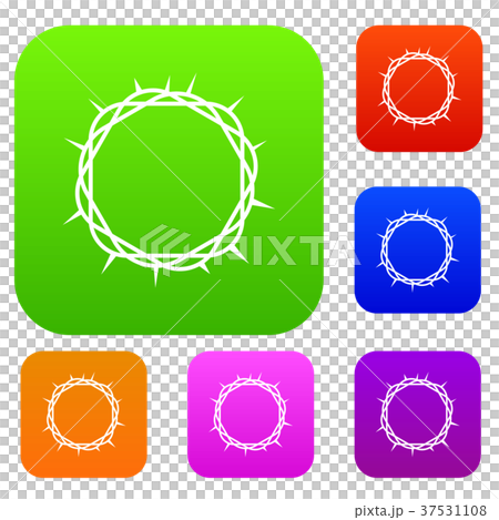 Crown of thorns set color collection 37531108
